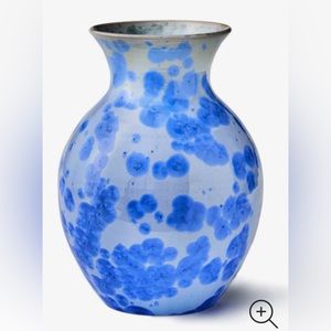 Simon Pearce Curio Vase – Crystalline, Cobalt